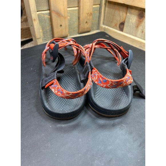 Chaco Womens Z/Cloud Sandals Size 11 Red & Blue Adjustable Straps Outdoor - Picture 5 of 9